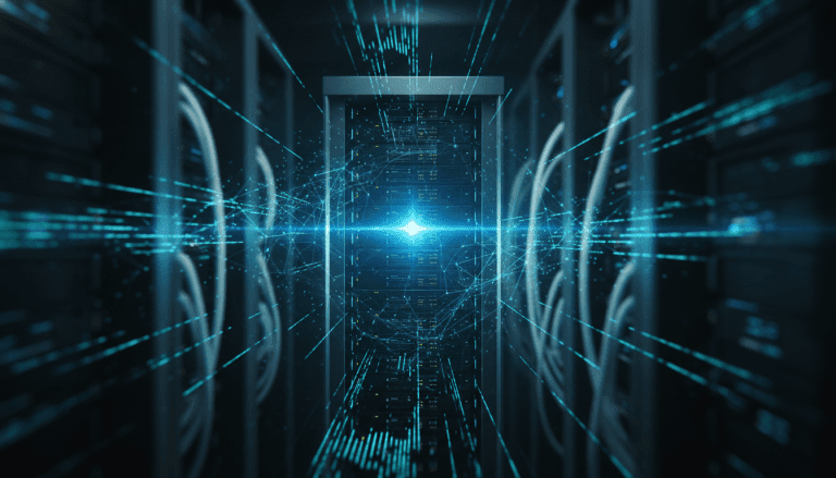 Infraestructura de servidor de ciberseguridad configurada como señuelo digital en un centro de datos