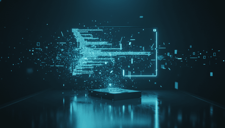 Representacion conceptual de destruccion de datos digitales y tecnicas de antiforense