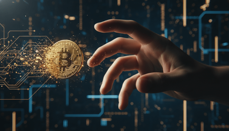 Concepto visual sobre estafas con criptomonedas y manipulación psicológica digital