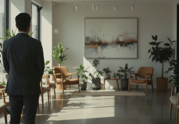 Profesional de salud mental en entorno clínico reflexivo y seguro