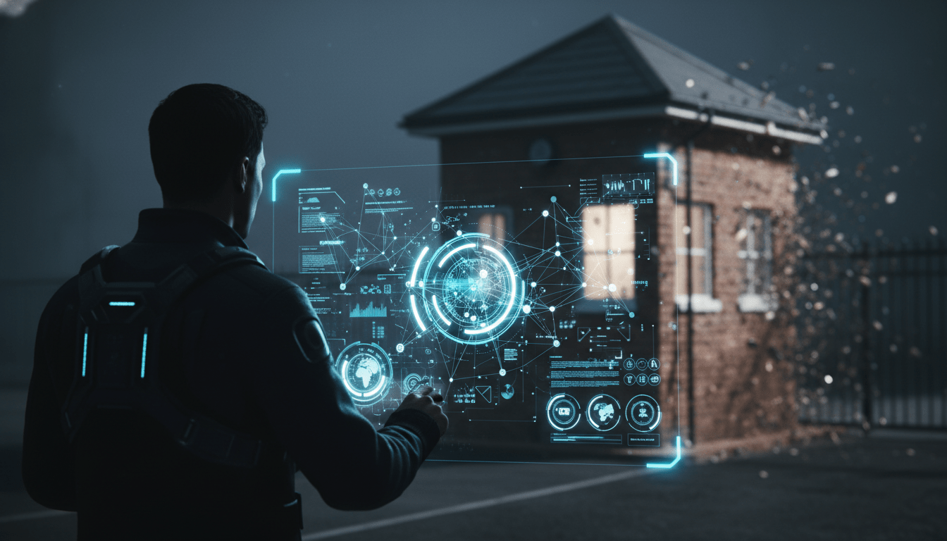 Concepto de transformación digital y seguridad inteligente moderna frente a modelos tradicionales