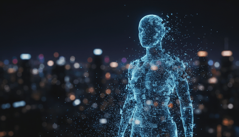 Representación visual de la fragilidad de la identidad digital y la exposición de datos personales