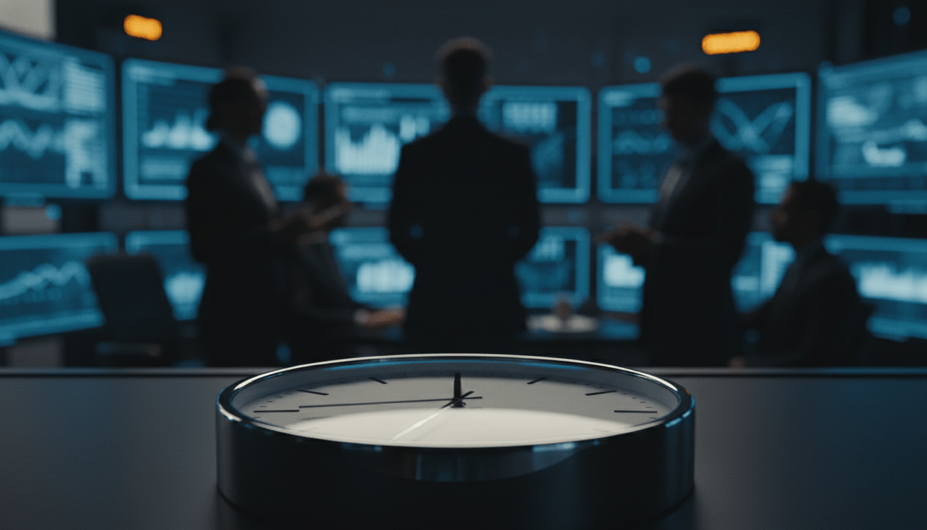 Gestión de crisis de seguridad corporativa y protocolo de la hora dorada en sala de mando.