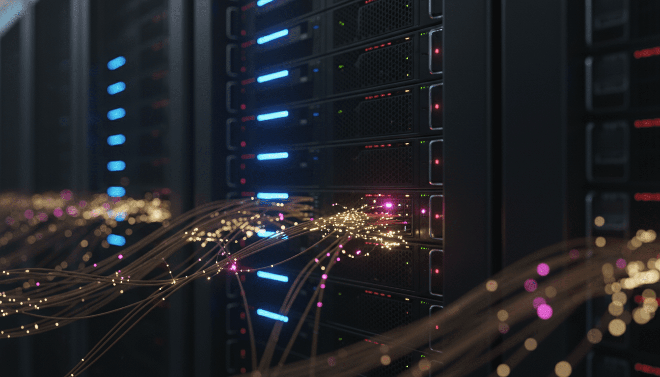 Concepto visual de ataque informatico XSS representando codigo malicioso fluyendo por una red digital