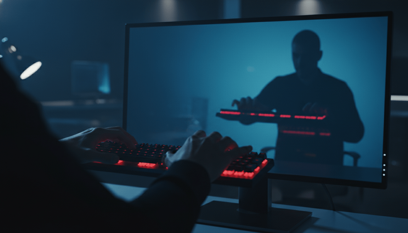 Cyberseguridad y ciberataques, persona frente a computadora tomando decisiones sobre seguridad informática.