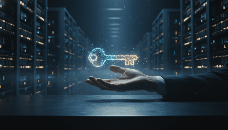 Concepto visual de ciberseguridad representando una intrusion en base de datos mediante manipulacion de codigo