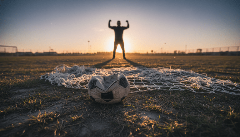 Padre agresivo gritando en las gradas de un partido de futbol infantil representando la violencia deportiva