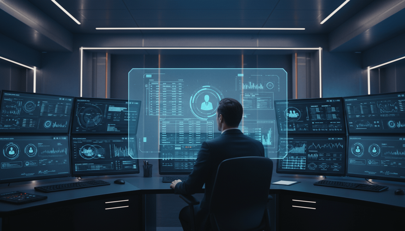 Gestión digital de personal de seguridad privada en un centro de control tecnológico moderno