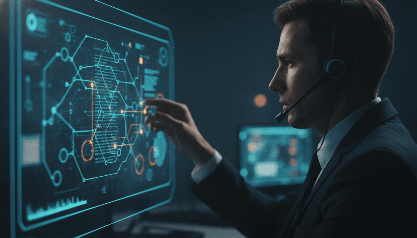 Analista de ciberseguridad gestionando un incidente en una interfaz digital avanzada