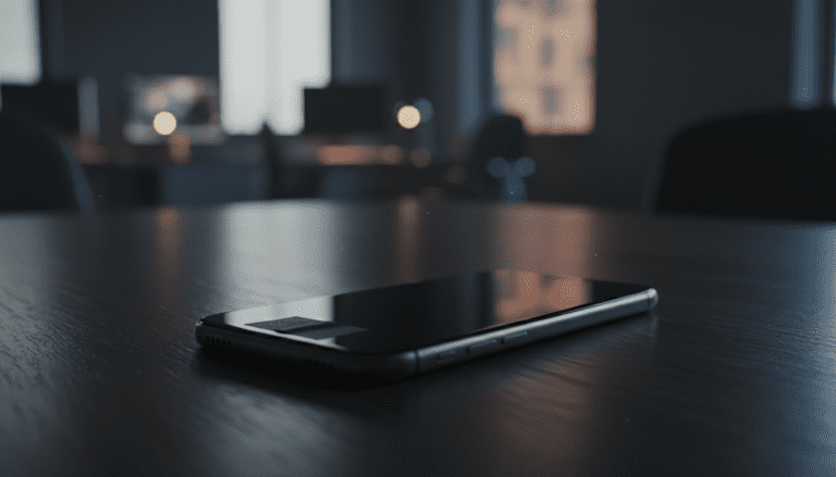 Smartphone con la cámara frontal tapada con cinta para proteger la privacidad frente a la vigilancia digital.
