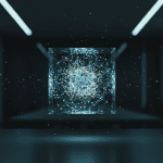 Concepto de ciberseguridad protegiendo datos y propiedad intelectual en la infraestructura de la nube.