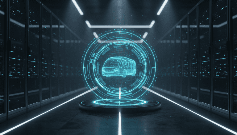 Centro de control de ciberseguridad protegiendo sistemas de transporte autonomo mediante tecnologia holografica