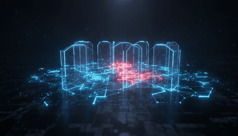 Infraestructura de red segmentada digitalmente para proteger datos corporativos contra ciberataques