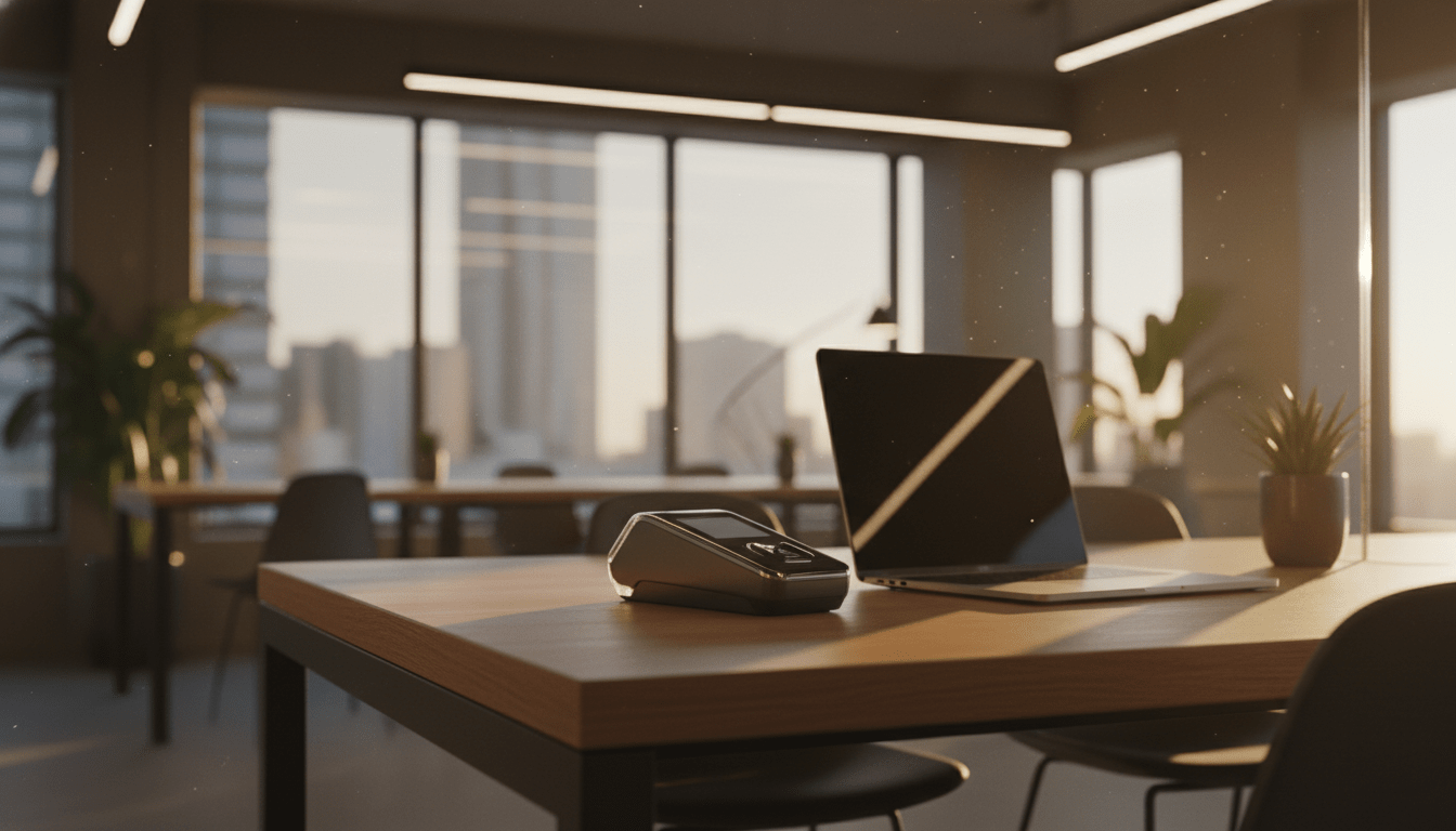 Seguridad y control de acceso en un espacio de coworking moderno durante el trabajo flexible