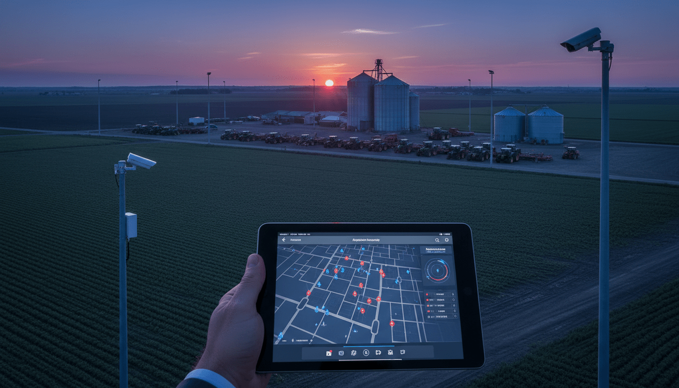 Sistemas de seguridad avanzada y videovigilancia para la protección de explotaciones agrícolas y maquinaria rural