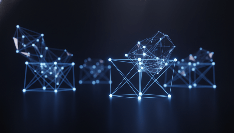 Concepto visual de seguridad por diseño en arquitectura de software con estructuras digitales