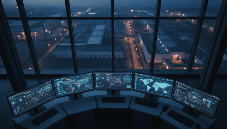 Mapa digital de riesgos operativos y análisis de seguridad corporativa en centro de control industrial