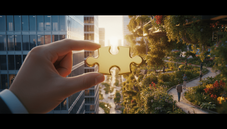 Concepto estrategico de inversion social como blindaje corporativo y seguridad empresarial.