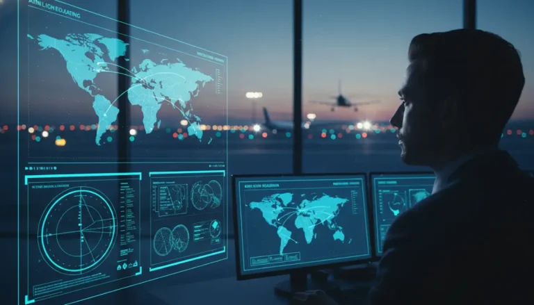 Centro de control de alta tecnología para la defensa y seguridad de sistemas de transporte aéreo contra ataques cibernéticos y físicos.