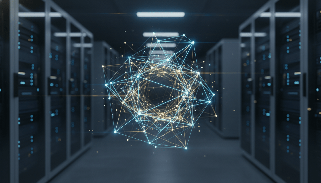 Arquitectura de red digital y nodos de inversión representando el capital de riesgo en ciberseguridad.