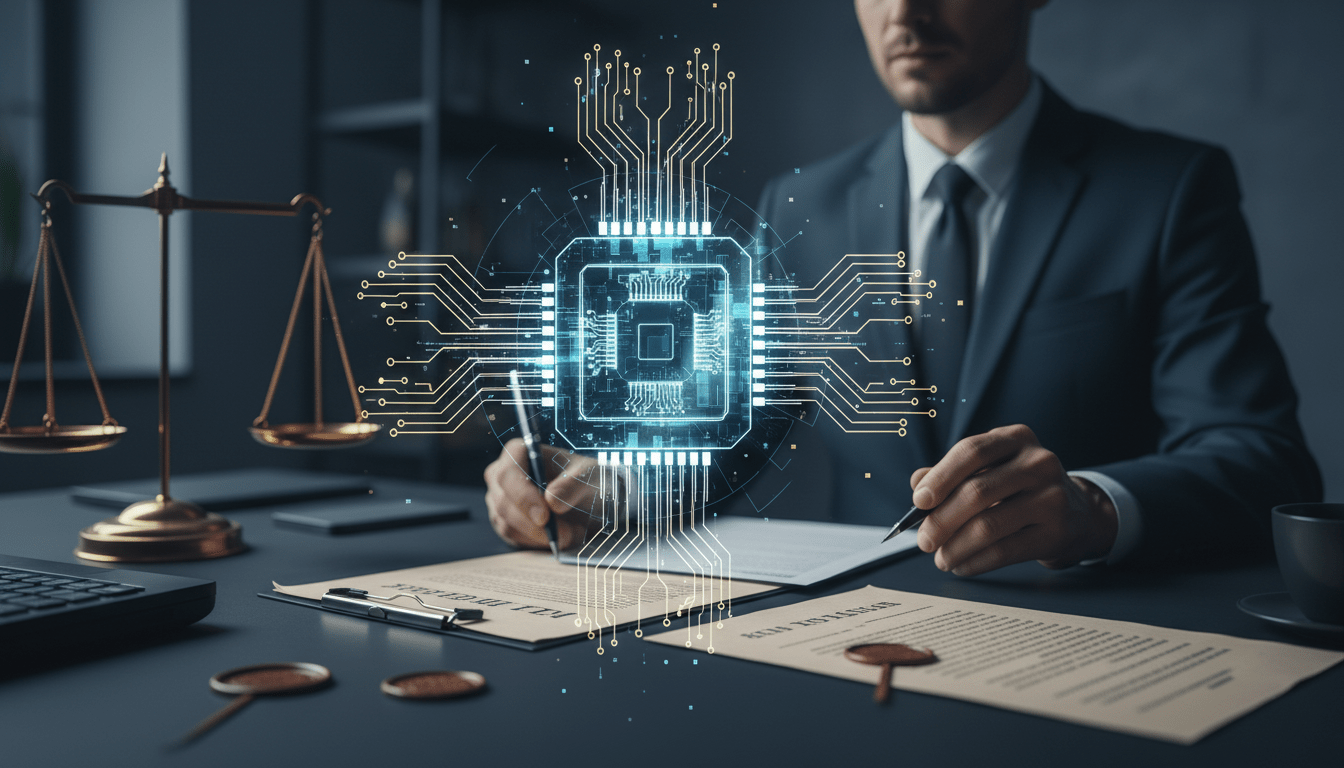 Investigador analizando activos intangibles y propiedad intelectual mediante tecnologia avanzada en un entorno profesional.
