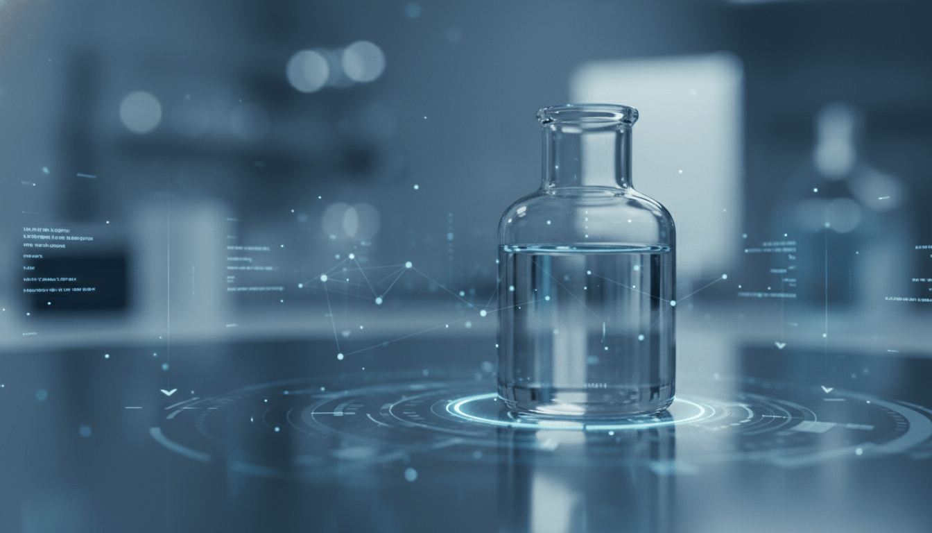 Concepto visual de seguridad de datos en investigación clínica y protección de fármacos