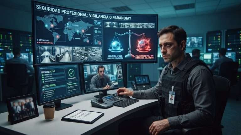 Seguridad profesional: la delgada línea entre la vigilancia constante y la paranoia en el entorno laboral