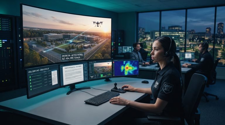 Drones de vigilancia La revolución silenciosa en la seguridad perimetral corporativa y sus implicaciones legales