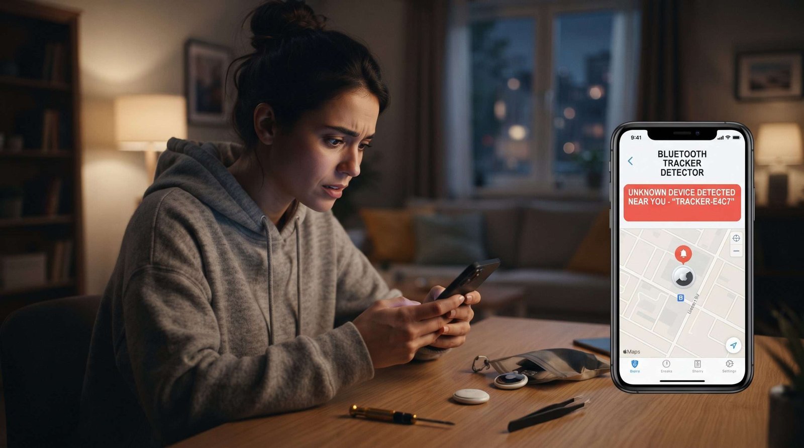 Rastreadores bluetooth y acoso: dispositivos de localización ocultos y métodos de detección y neutralización