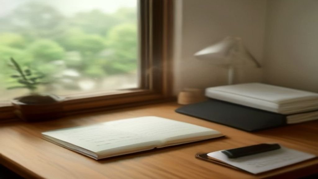Desconexión digital: Objetos para el bienestar mental y la concentración.