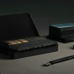 Colección de herramientas de seguridad física como ganzúas, clonador RFID, USB y cámara de reconocimiento.