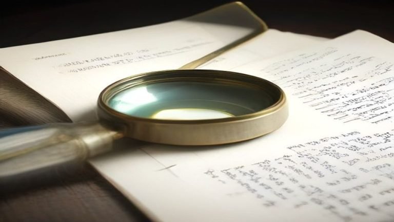 Lupa vintage sobre documentos antiguos y un pendrive moderno, simbolizando el rastro de datos y la privacidad digital.